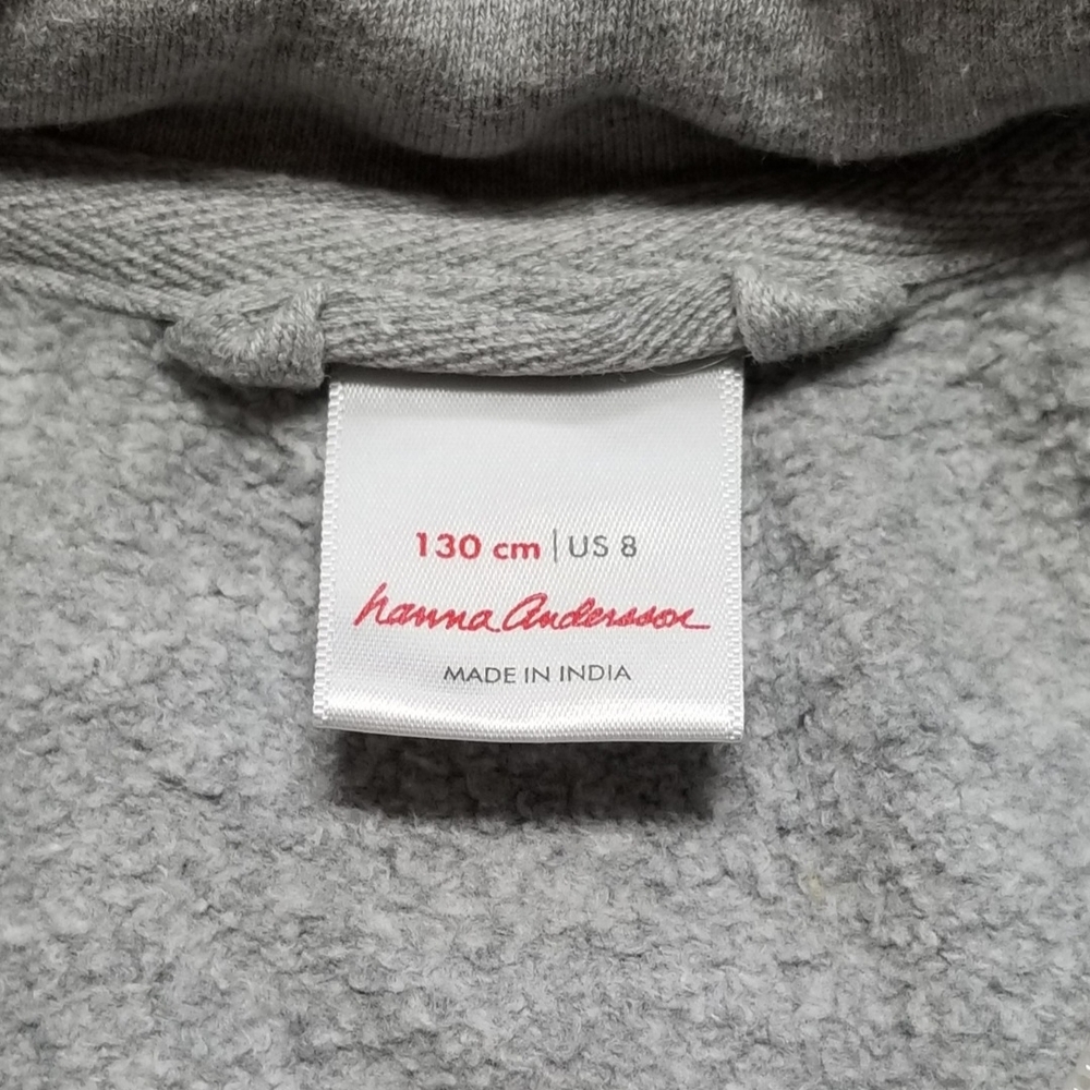 Hanna Andersson Kids Zip-Up Sweatshirt 8Y - Picture 4 of 4